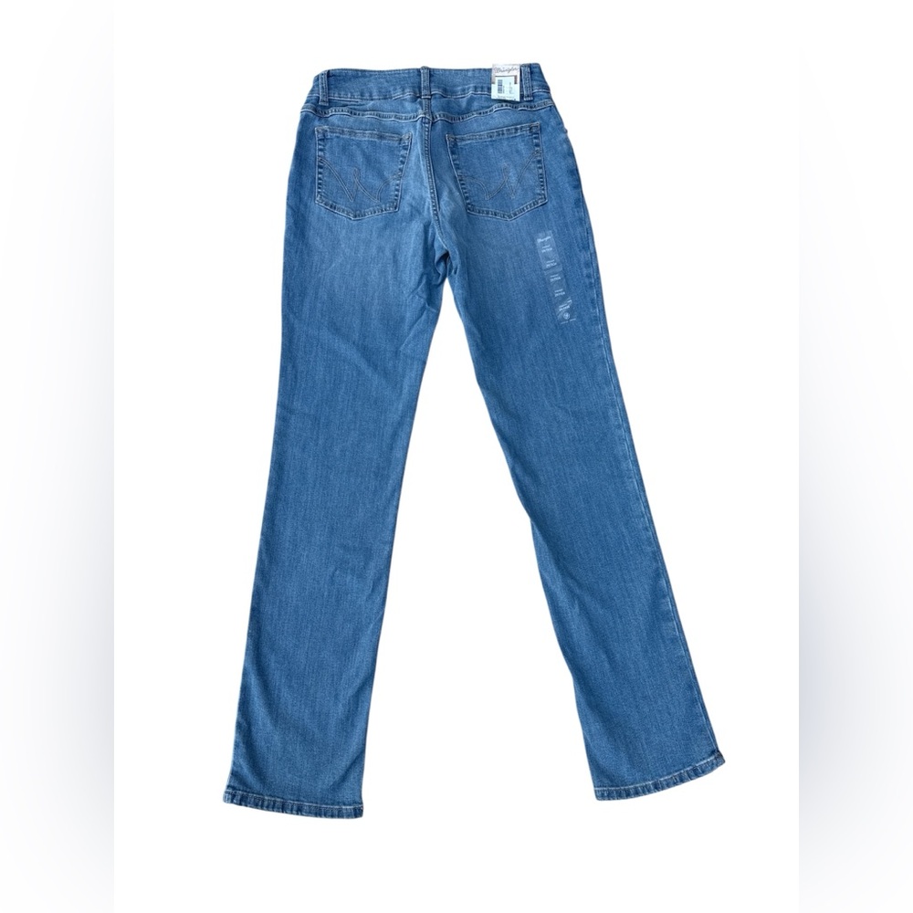 Wrangler Women's Straight Leg Blue Jeans 7/8 length 34 NWT